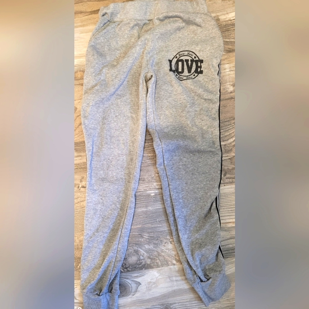Lit 26 large sweat pants cuffed leg holes